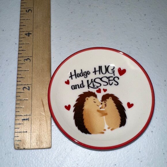 Valentines Day Mini Plates Gnome Hedgehog Decoration Love Tiered Tray Valentine - Picture 3 of 5